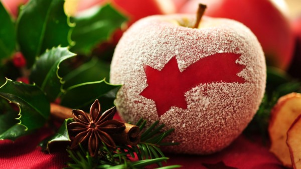 Red Dessert Dust Apple Macro Sta wallpaper