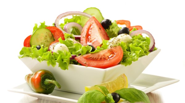 Salad Plate Vegetables Tasty Wallpaper