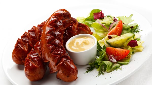 Sausage Sauce Fresh Herbs Vegetables wallpaper