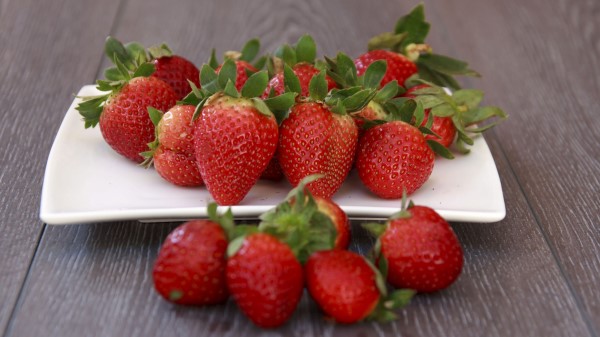 Strawberry Berry Plate wallpaper