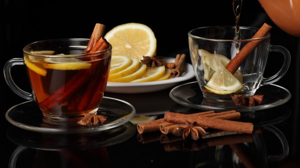 Tea Drink Service Cinnamon Lemon wallpaper
