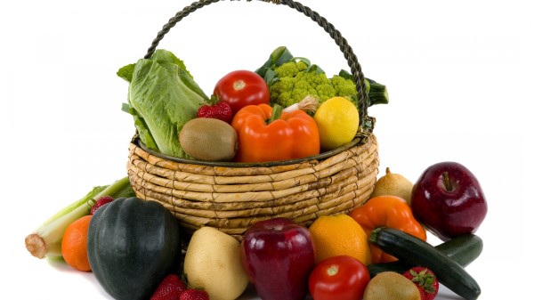 Vegetables Peppers Cart Greens wallpaper
