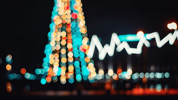 Christmas Tree Glare Bokeh Wallpaper