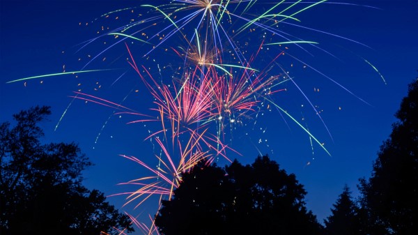 Fireworks Salute Holiday Photo Wallpaper