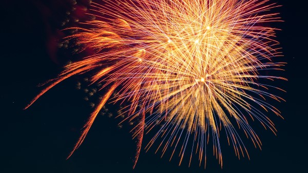 Fireworks Sparks Glow Wallpaper