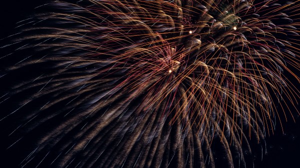 Fireworks Sparks Long Exposure Wallpaper