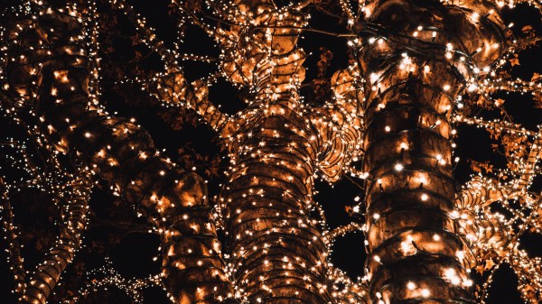 Garland Decoration New Year Wallpaper