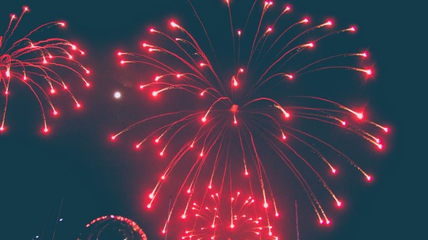 Salute Holiday Red Sky Wallpaper