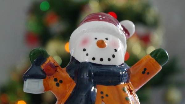 Snowman Figurine Christmas New Year wallpaper