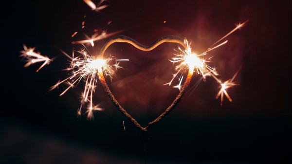 Bengali Fire Heart Sparks wallpaper