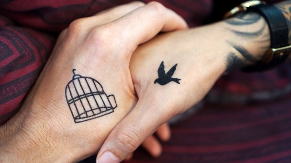 Hands Tattoos Couple Love wallpaper