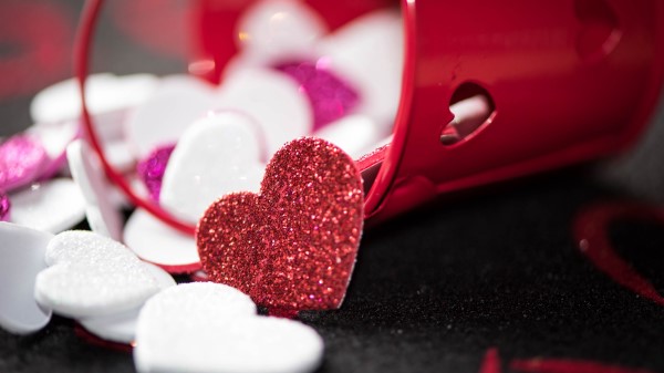 Heart Sparkles Glitter Wallpaper