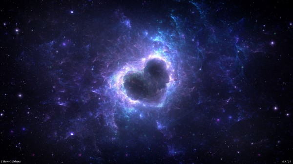 Nebula Heart Glow wallpaper