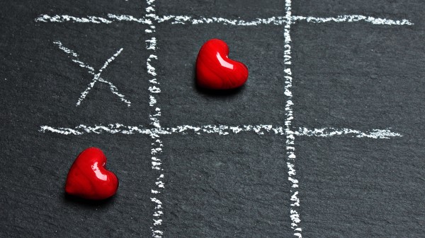 Tic Tac Toe Hearts Cells wallpaper