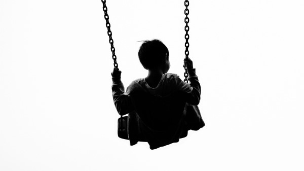 Child Swing Minimalism wallpaper