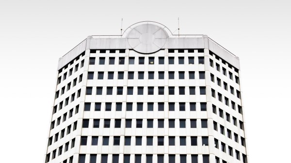 Minimalism Building Facade Wallpaper