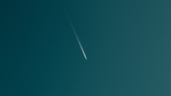 Plane Plane Trail Sky Wallpaper