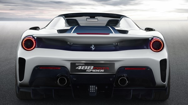 2018 Ferrari 488 Pista Spider Rear Wallpaper