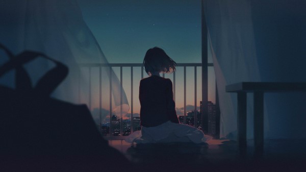 Alone Girl Artwork Wallpaper