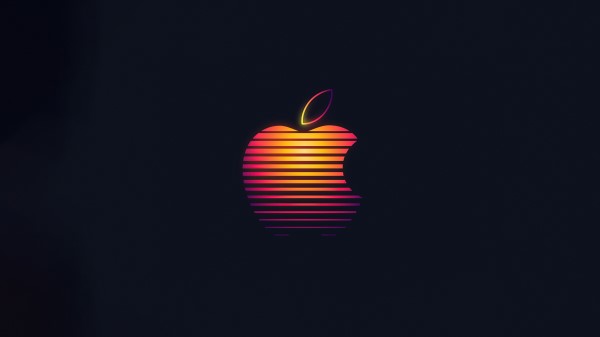 Apple Glowing Logo 4k Wallpaper