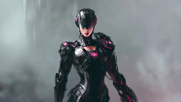 Artwork Cyborg Girl 4k Up Wallpaper