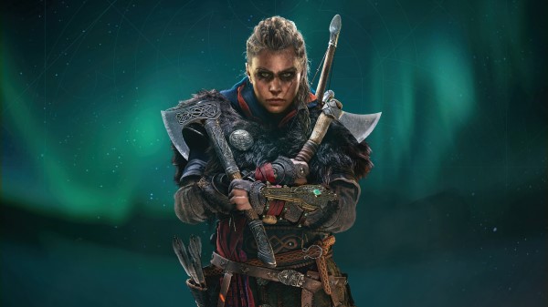 Assassins Creed Valhalla Female Eivor Axe Bn Wallpaper
