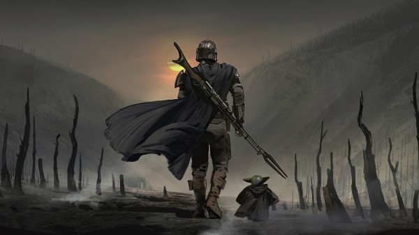 Baby Yoda And Mandalorian Wallpaper