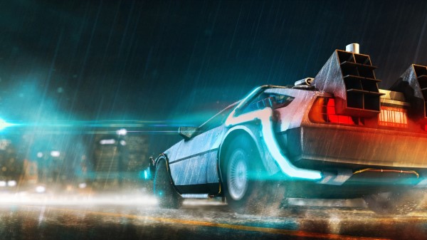 Back To The Future Car Td Wallpaper