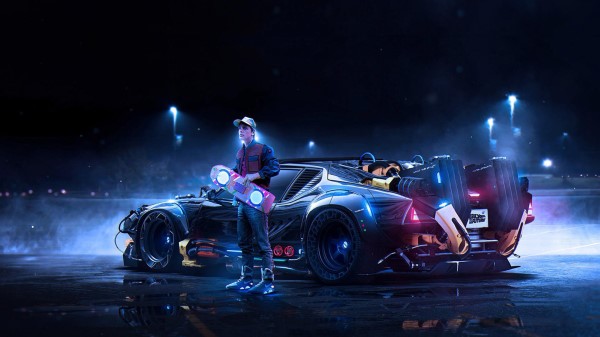 Back To The Future Delorean Marty Mcfly Mm Wallpaper