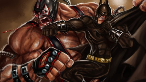 Batman And Bane4k Art Kf Wallpaper