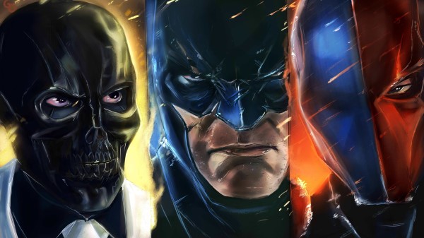 Batman Deathstroke And Villain Uy Wallpaper