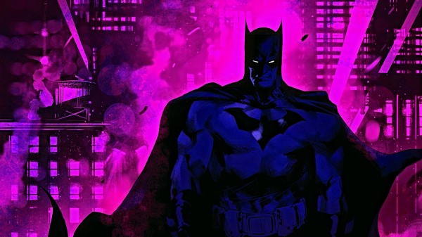 Batman Purple Theme Wallpaper