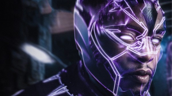 Black Panther Digital Transition Poster Wallpaper