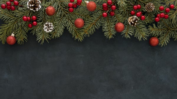 Christmas Decoration Spruce Cone 5k wallpaper