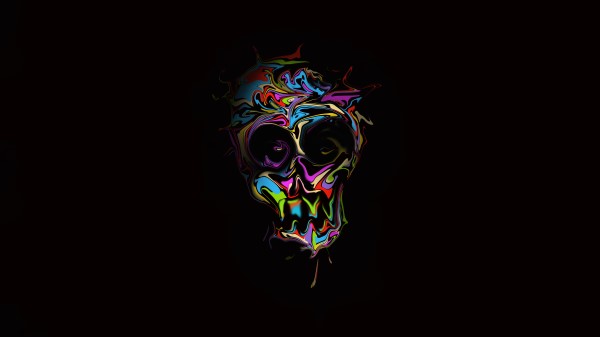 Colorful Skull Dark Art 4k 1e Wallpaper
