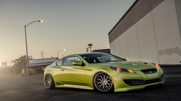 Green Hyundai Stance Genesis wallpaper