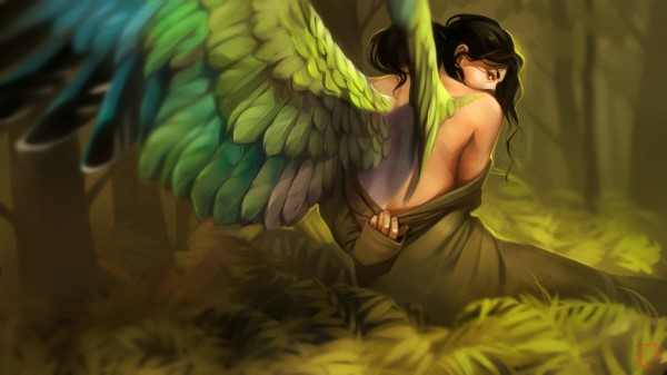 Green Wings 5k Wallpaper