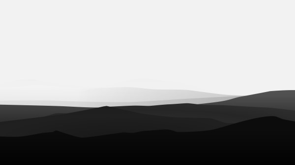 Minimalist Mountains Black And White 5k Wallpaper