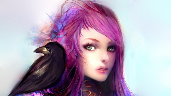 Pink Hair Anime Girl Artwork Wallpaper