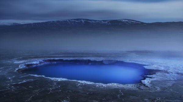 Silicate Rich Blue Pool 5k wallpaper