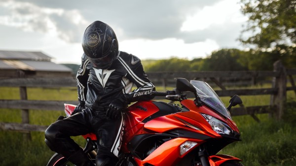 Kawasaki Motorcycle Motorcyclist Image Wallpaper