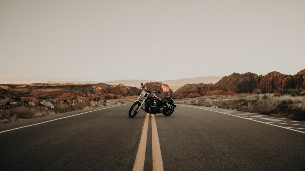 Motorcycle Road Marking Wallpaper