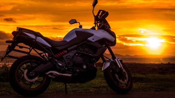 Motorcycle Sunset Style Wallpaper
