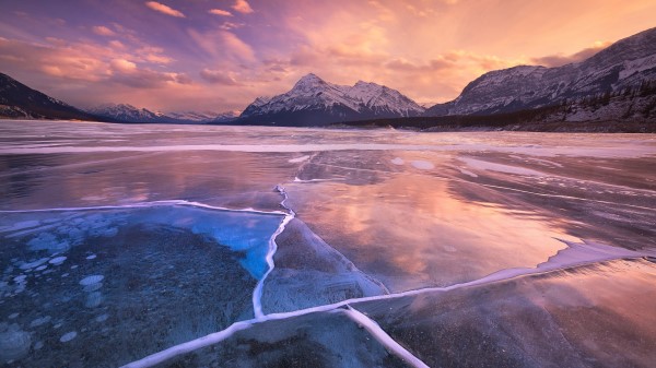 Abraham Lake Hd Wallpaper