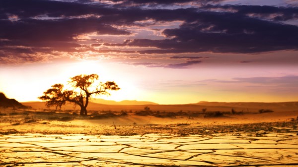 Africa Lake Dead Drought Decline Clouds Wallpaper