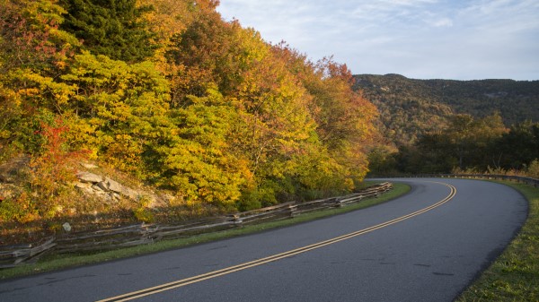Autumn Road Rotate Marking Wallpaper Wallpaper