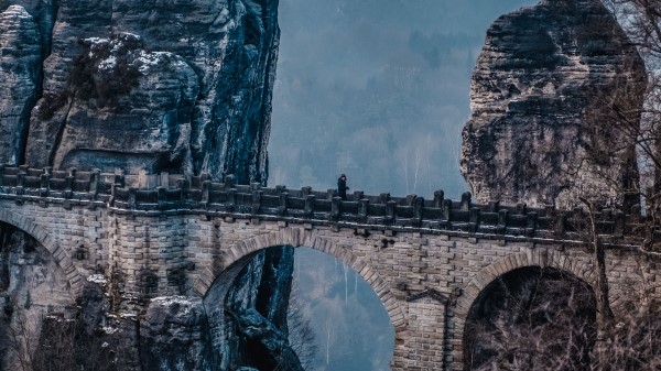 Bastei Rocks Bridge Wallpaper