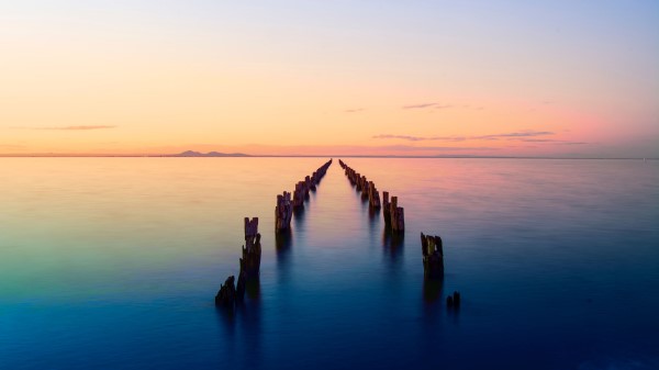 Bay Horizon Sunset Wallpaper