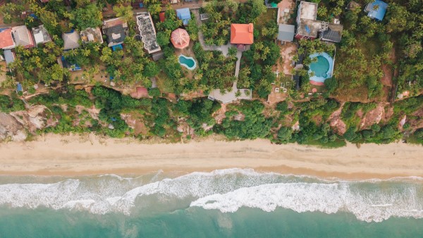 Beach Coast Aerial View Image Wallpaper