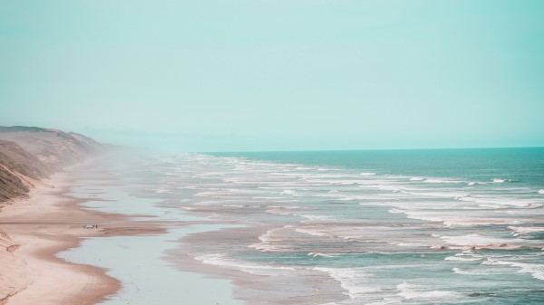 Beach Coast Waves Wallpaper